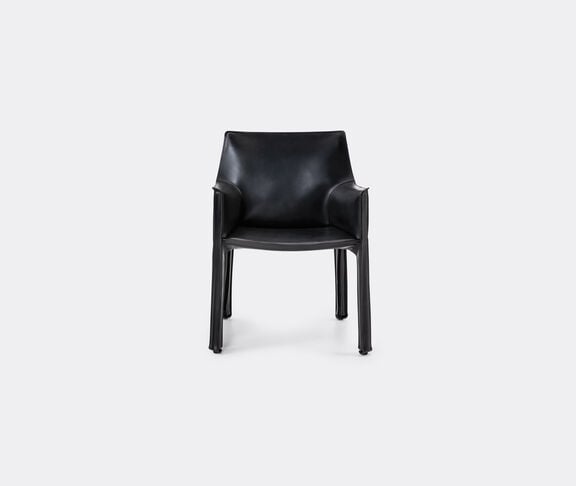 Cassina Cab 413 - Armchair In Saddle Leather (Upholstery Cod. 1T) Black ${masterID} 2