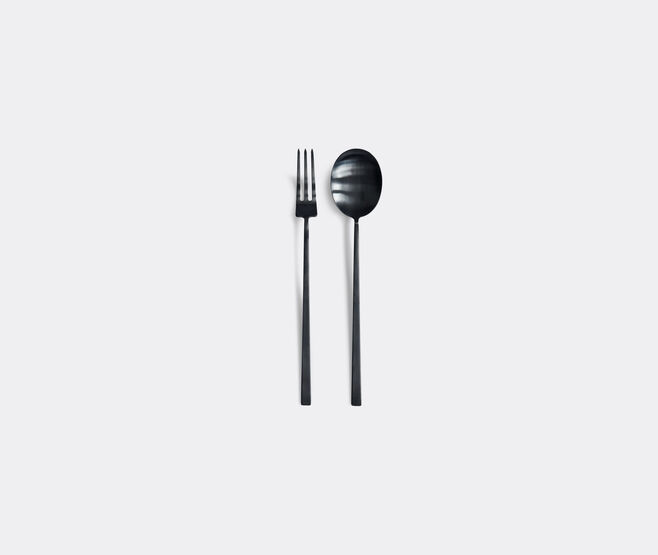 101 Copenhagen 'Kogei' salad servers, black BLACK COPH24KOG659BLK