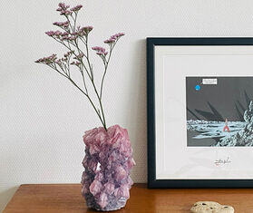 Mineral Series 'Crystal' vase, ultra mini, purple PURPLE MISE26MIN462PUR