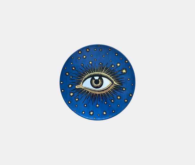 Les-Ottomans 'Eye' dinner plate, blue MULTICOLOUR OTTO24BLU822MUL