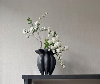 101 Copenhagen 'Lotus' vase, coffee BROWN COPH24LOT607BLK