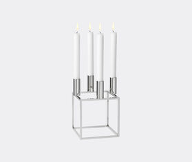 Audo Copenhagen &#39;Kubus 4&#39; candleholder, nickel plated MULTICOLOUR BYLA22KUB057SIL