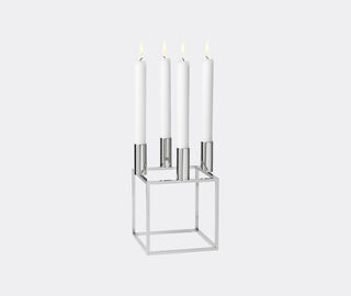Audo Copenhagen 'Kubus 4' candleholder, nickel plated MULTICOLOUR BYLA22KUB057SIL