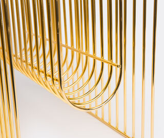 AYTM 'Curva' magazine holder GOLD AYTM17CUR885GOL