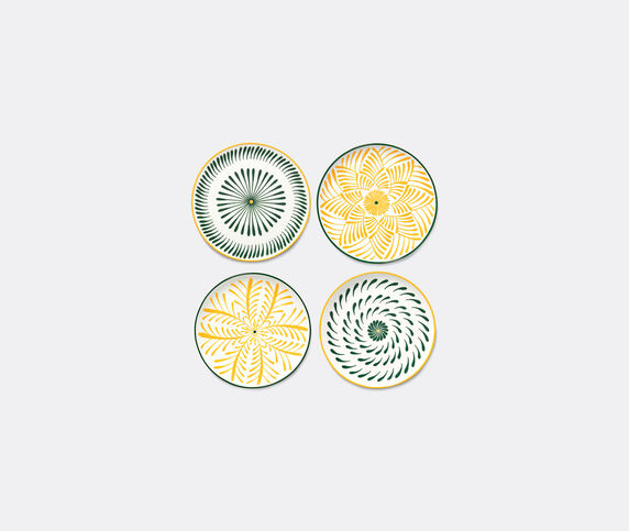 Serax 'Bazaar' breakfast plate, set of four, yellow and green MULTICOLOUR SERA26BRE865YEL