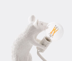 Seletti 'Mouse' lamp sitting, US plug, E12 bulb WHITE SELE21MOU856WHI