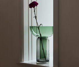 AYTM 'Torus' vase, large, forest green BLACK AYTM23TOR006GRN