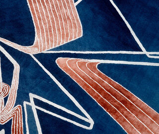 Illulian 'Perspective 01' rug BLUE ILLU23PER593BLU