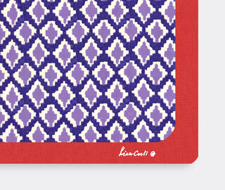 Lisa Corti 'Masonite' rectangular placemat, set of two, hima palma pervinch MULTICOLOUR LICO23MAS431MUL