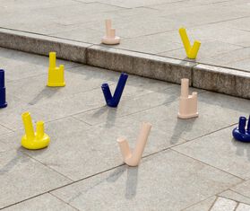 Wood'd 'Weed'd Bong VS001', yellow YELLOW WOOD22BON799YEL