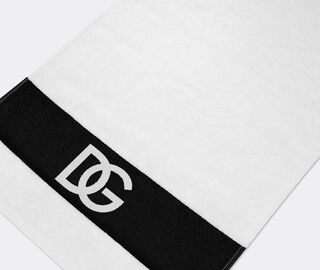 Dolce&amp;Gabbana Casa Jacquard towels with D&amp;G logo, set of five, black and white MULTICOLOUR DGCA25SET918MUL