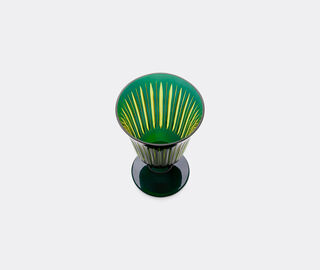 L'Objet 'Prism' wine glass, set of four, green GREEN LOBJ24PRI143GRN