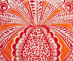 La DoubleJ 'Big Pineapple Arancio dessert plates, set of two ORANGE LADJ20DES226MUL