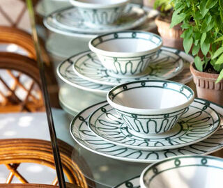 THEMIS Z 'Kyma' dessert plate, green GREEN THEM24KYM566GRN