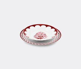 Aquazzura Casa &#39;Jaipur&#39; soup plate, set of two, bordeaux and pink MULTICOLOUR AQUA23JAI048MUL