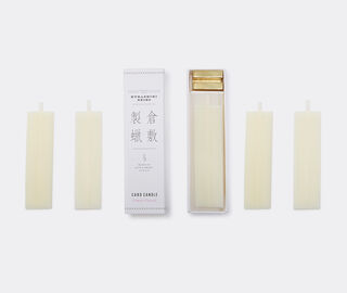 Kurashiki Seiro 'Card Candle', floral scent WHITE KUSE19SCE181WHI