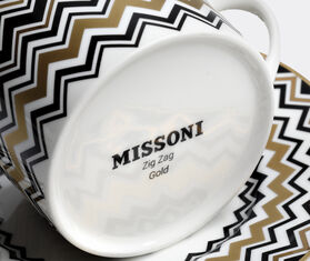 Missoni 'Zig Zag Gold' coffee cup and saucer, set of two MULTICOLOUR MIHO22ZIG316MUL