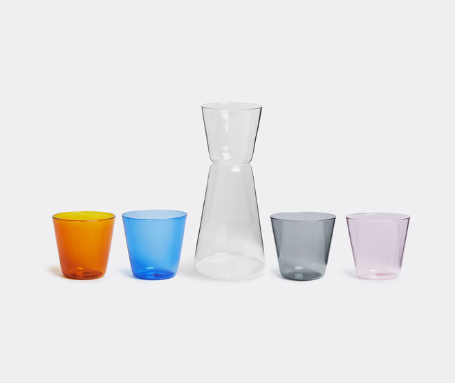 Ichendorf Milano 'High Rise' clear jug and four tumblers set MULTICOLOUR ICMI22HIG289MUL