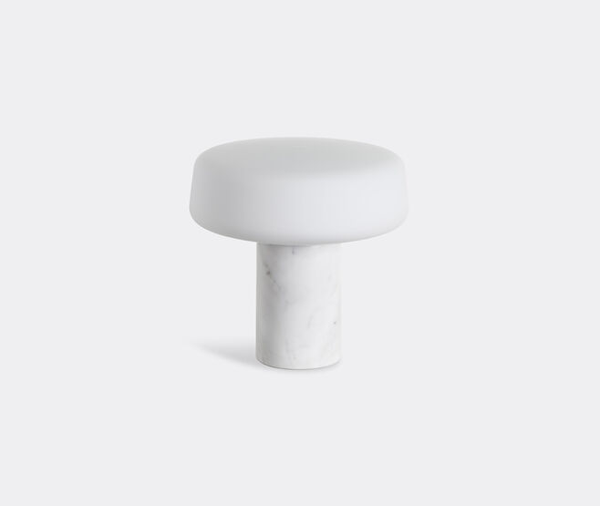 Case Furniture 'Solid Table Light', Carrara marble, large, EU plug MULTICOLOUR CAFU20SOL372WHI
