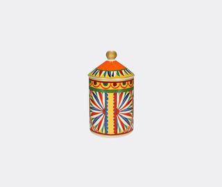 Dolce&amp;Gabbana Casa 'Carretto' porcelain scented candle, wild jasmine, red lid RED DGCA23PER945MUL