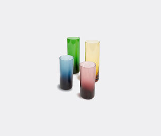 La DoubleJ 'Misty Rainbow Mix' tumbler glasses, set of four MULTICOLOUR LADJ22TUM875MUL