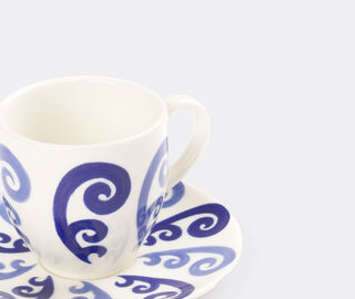 THEMIS Z 'Athenee Peacock' espresso cup and saucer, blue BLUE THEM24ATH150BLU