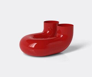 artetica 'U' vase, flame scarlet RED ARTE26VAS324RED