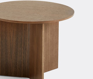 Hay 'Slit' round table, small, walnut WALNUT HAY122SLI073BRW