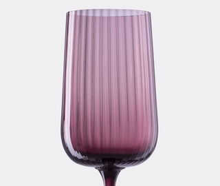 NasonMoretti 'Gigolo' white wine glass, rigadin violet PURPLE NAMO22GIG109PUR
