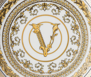 Rosenthal 'Virtus Gala' plate, white GOLD ROSE22VIR105MUL