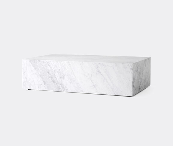 Menu Low 'Plinth', white marble White ${masterID}
