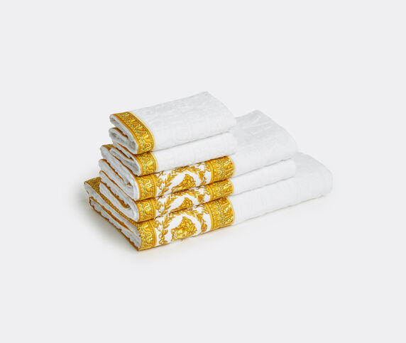 Versace 'I Love Baroque' towel set, set of five, white
