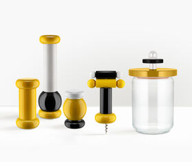 Alessi '100 Values Collection' salt, pepper and spice grinder, medium, yellow YELLOW ALES21SAL522YEL