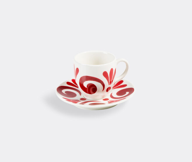 THEMIS Z 'Kallos' espresso cup and saucer, red RED THEM24KAL712RED