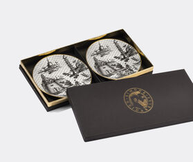 Simone Guidarelli Home 'Oriental Dream' bread plate, set of two, black and white MULTICOLOUR SIMO26SOU754MUL