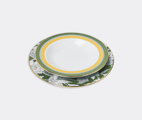 La DoubleJ 'Roman Holiday Avorio' soup and dinner plate set MULTICOLOUR LADJ22SOU604MUL