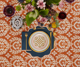 La DoubleJ &#39;Rainbow Navy Cloud&#39; tablemat, set of two BLUE LADJ23CLO932BLU