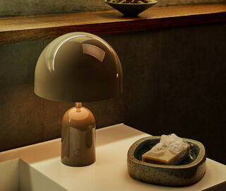 Tom Dixon 'Bell' portable lamp, taupe TAUPE TODI24BEL900GRY