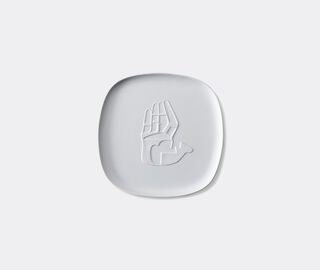 Cassina 'Collection Chandigarh, Le Main Ouvert', square porcelain tray WHITE CASS21SQU282WHI