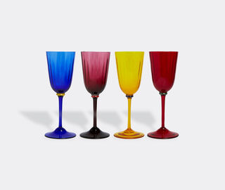 La DoubleJ 'Rainbow' wine glasses, set of eight MULTICOLOUR LADJ22WIN650MUL
