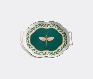 La DoubleJ 'Libellula' tray MULTICOLOUR LADJ19TEA879GRN