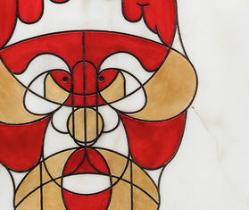 Editions Milano &#39;Marblelous IX&#39; plate MULTICOLOUR EDIT20MAR521MUL