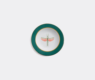 La DoubleJ 'Libellula' soup and dinner plate set GREEN LADJ19LIB930GRN