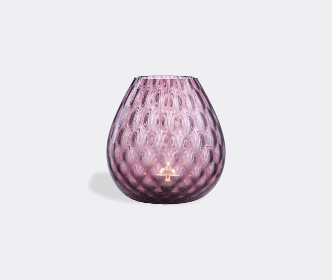 NasonMoretti 'Macram&eacute;' candle holder, large, violet PURPLE NAMO22CAN895PUR