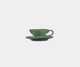 Serax 'Verde Lanza' espresso cup and saucer, set of two, green GREEN SERA26ESP909GRN