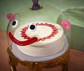 L'Objet 'Haas' cake stand and dome, small MULTICOLOUR LOBJ22HAA293MUL