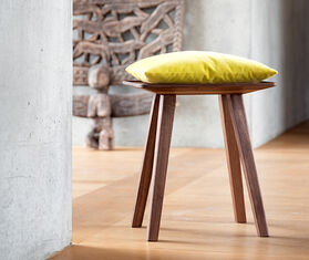 Sch&ouml;nbuch &#39;Nini&#39; stool, oiled walnut WALNUT SCHO19NIN050BRW