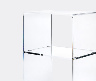 VESTA 'Vega 2.0' bedside table, transparent TRANSPARENT VEST25VEG489TRA