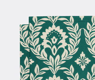 La DoubleJ 'Green Garland' tablemat, set of two GREEN LADJ23TAB796GRN