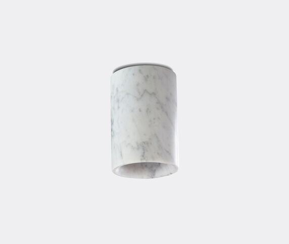 Case Furniture 'Solid Downlight', cylinder, Carrara marble